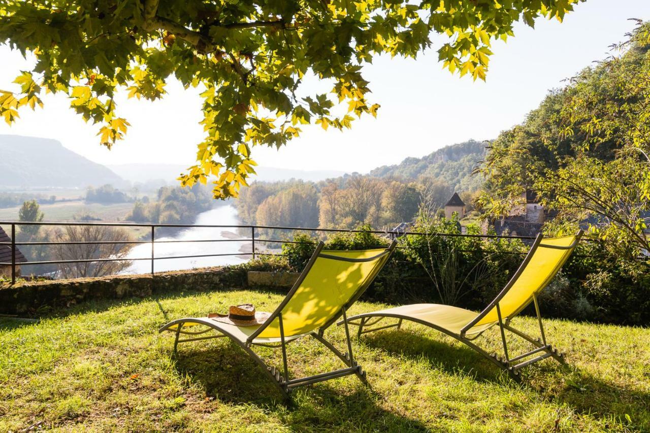 Au Coeur De Beynac, Superbe Maison Du 14Eme Siecle Avec Jardin Panoramique 外观 照片