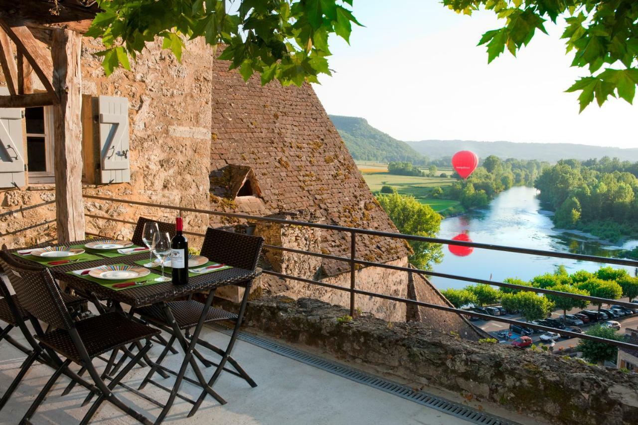 Au Coeur De Beynac, Superbe Maison Du 14Eme Siecle Avec Jardin Panoramique 外观 照片